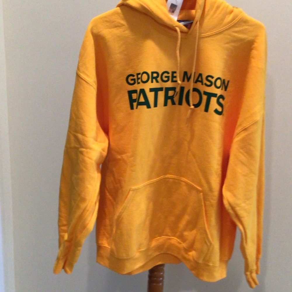 George Mason Patriots Yellow Hoodie size xl